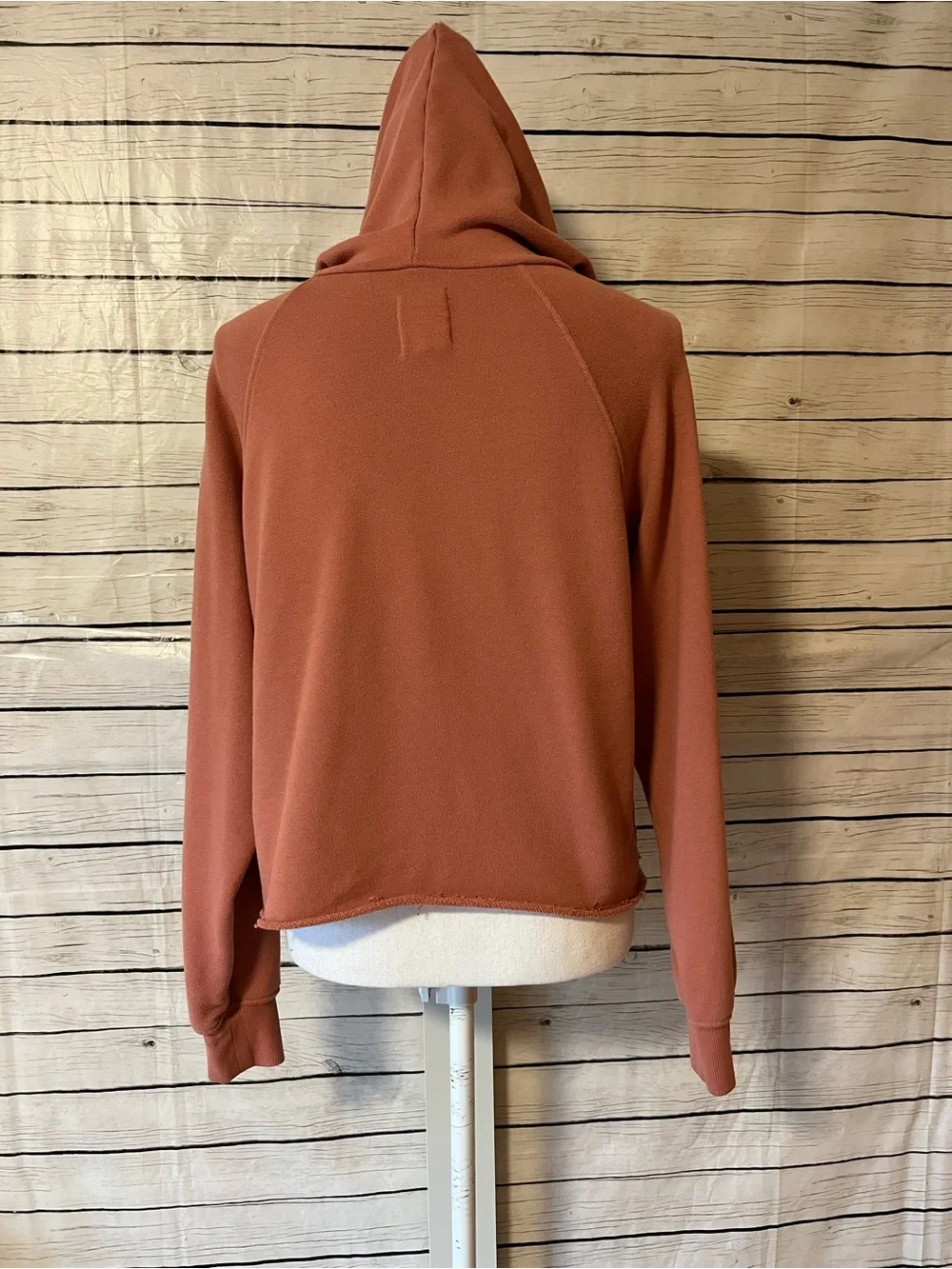 Billabong Rust Hooded Pullover with Sleeve Logo